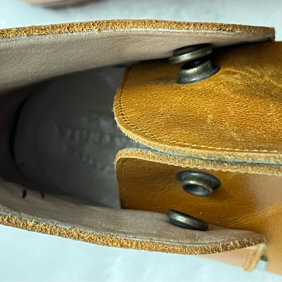 Vintage La Zapateria Peruvian Artisan Leather Ankle Boots Size 8 - Picture 6 of 16